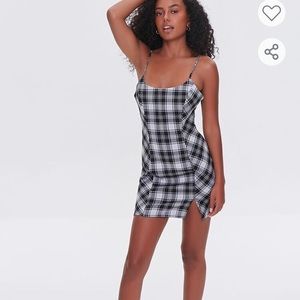 Ladies Forever 21 Plaid Mini Dress (2121)